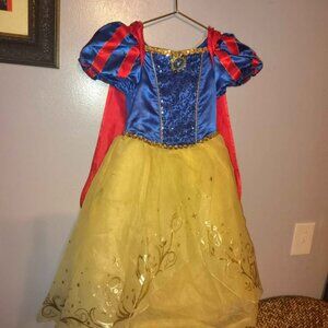 Deluxe Halloween Costume Classic Disney Store Snow White Princess Dress Girl 5/6